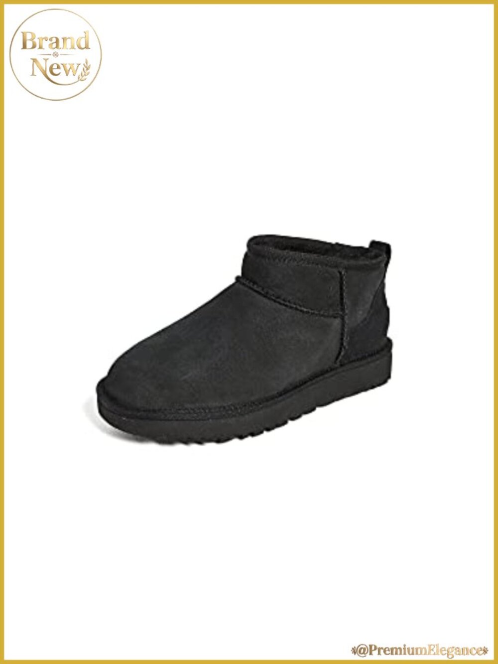 UGG Ultra Mini Ankle Bootie Suede Sheepskin Water Repellent